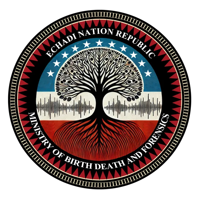 Ministry of Birth, Death and Forensics seal